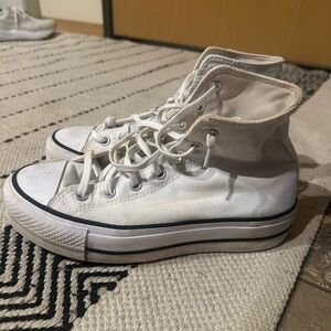 Converse White High-Top Sneakers